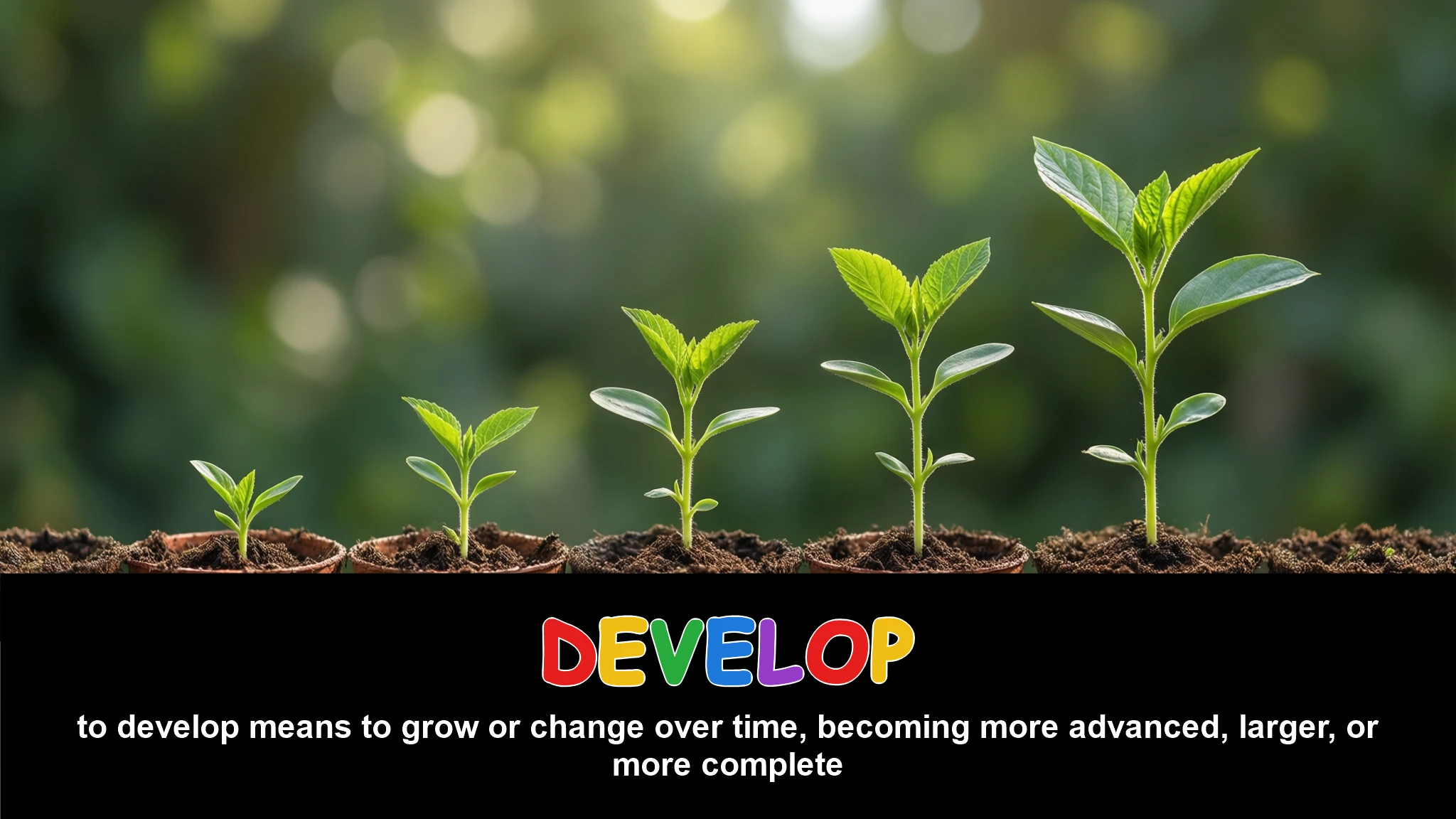English Illustration for develop